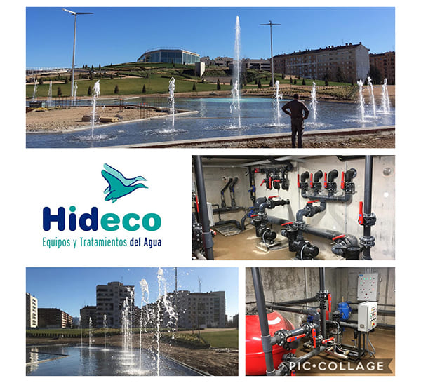 Instalación de fuente transitable en la nueva Est. de autobuses (Logroño)