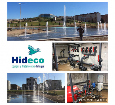 Instalación de fuente transitable en la nueva Est. de autobuses (Logroño)