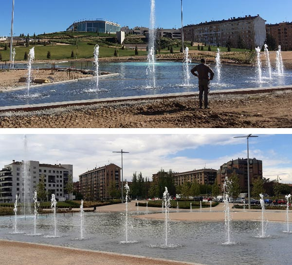 Fuente transitable Parque Felipe VI - Logroño