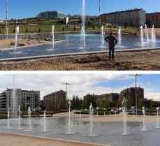 Fuente transitable Parque Felipe VI - Logroño