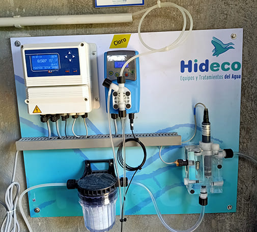 Proceso de cloración de cloro residual mediante energía solar